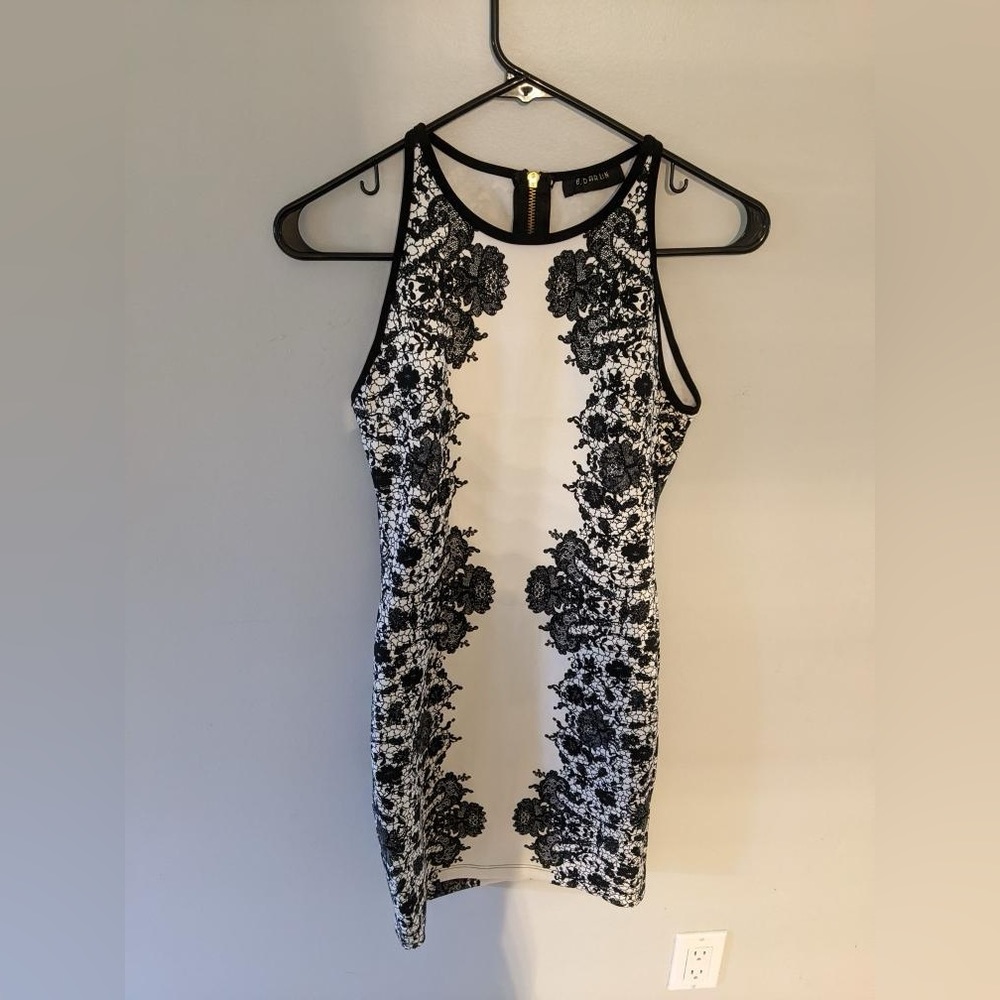 Black and white dress - knee length